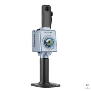 Escáner LiDAR portátil FJD Trion P1 realizando captura 3D