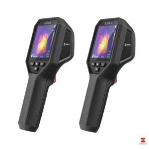 Cámara termográfica profesional HIKMICRO Serie B realizando inspección térmica