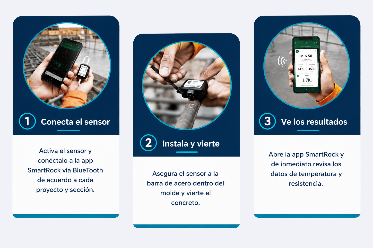 smartrock 3 pasos