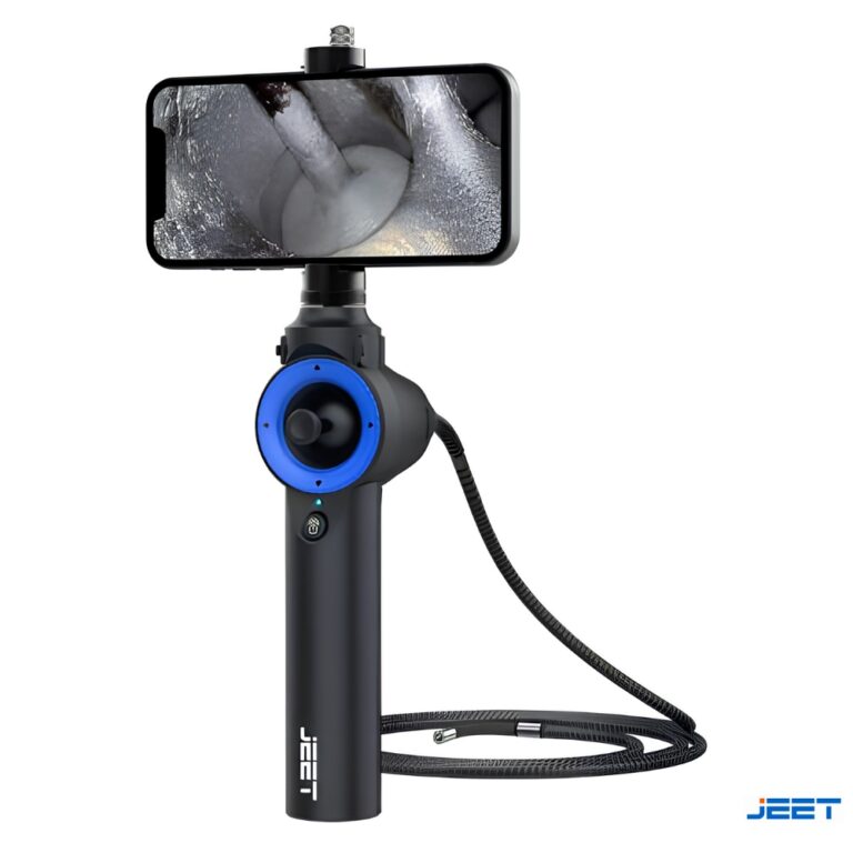 Videoscopio de Articulación 360° QT360 realizando inspección visual remota en equipo industrial