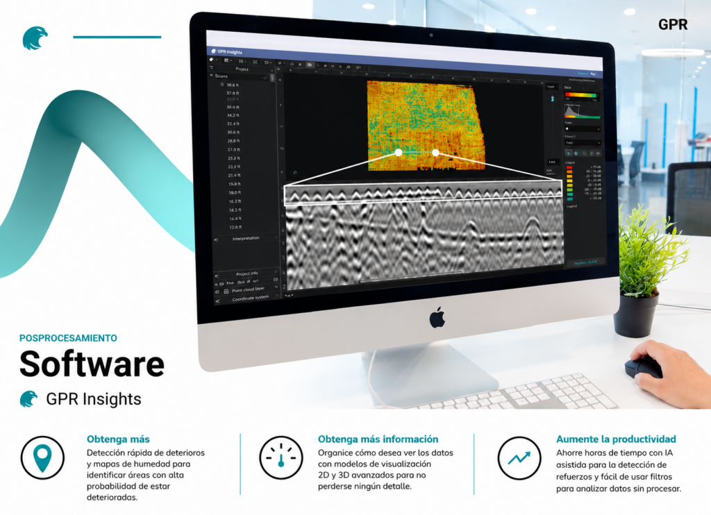 Software GPR Insights para procesamiento avanzado de georradar